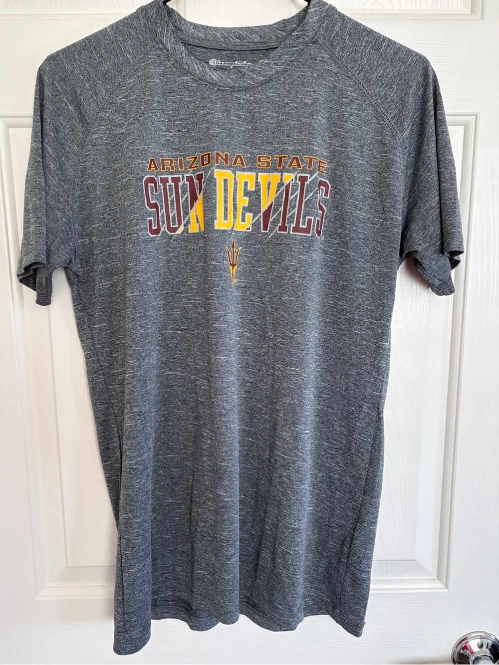 Champion Arizona State University Sun Devils Men's Gray Logo T-Shirt